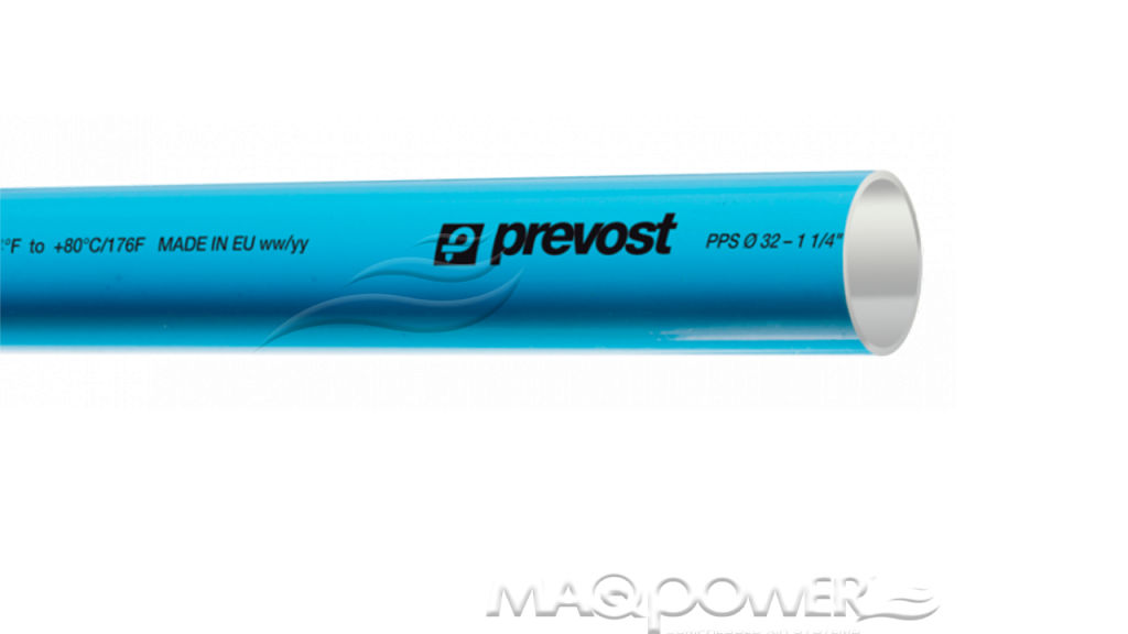 PPS - Tubo de aluminio azul para aire comprimido Prevost
